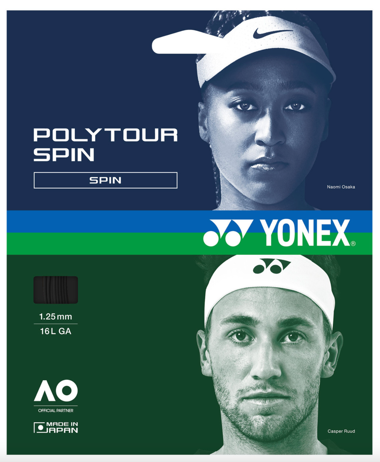 Yonex Poly Tour Spin - Single Set