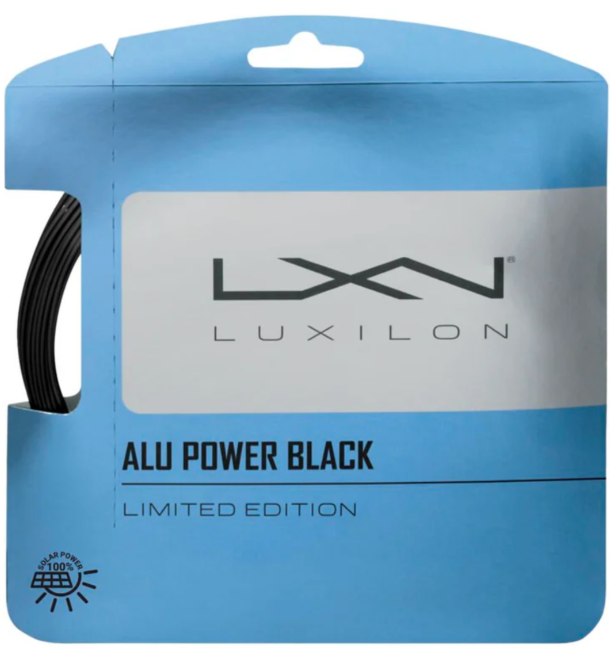 Luxilon Alu Power Black - Single Set - The Tennis Store