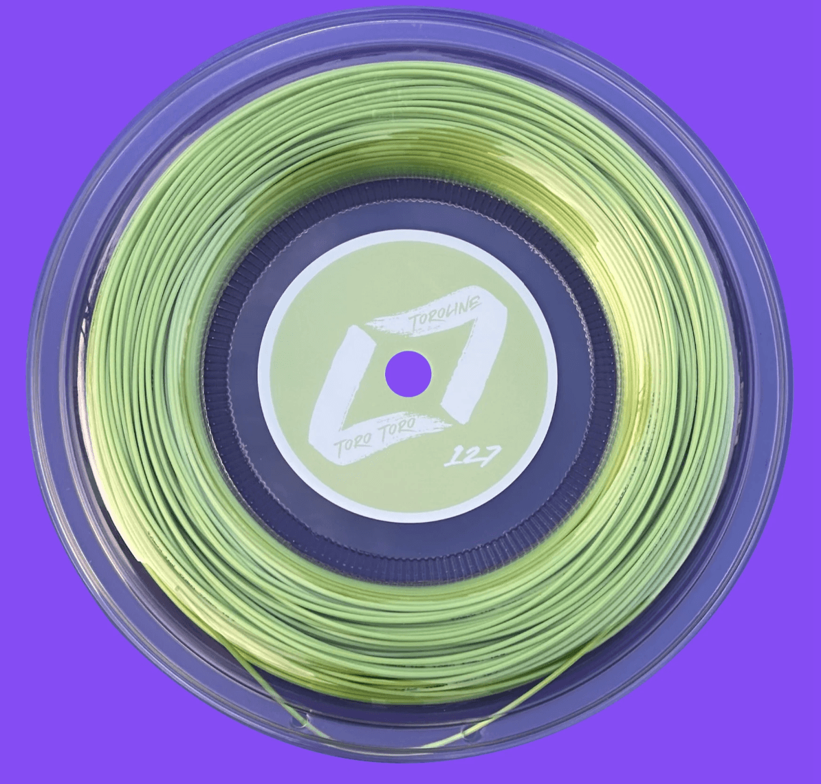 Green Toroline Toro Toro Reel tennis strings with good performance suitable for all tennis players in their tennis racquet. these are good tennis strings and available to purchase and buy in Australia and New Zealand via The Tennis Store