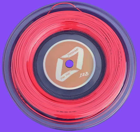 Pink Toroline Toro Toro Reel tennis strings with good performance suitable for all tennis players in their tennis racquet. these are good tennis strings and available to purchase and buy in Australia and New Zealand via The Tennis Store