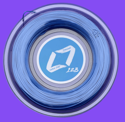 Blue Toroline Super Toro Reel tennis strings with good performance suitable for all tennis players in their tennis racquet. these are good tennis strings and available to purchase and buy in Australia and New Zealand via The Tennis Store