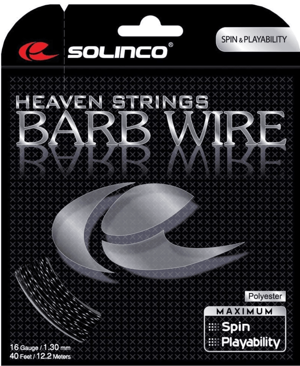 Solinco barb wire set in black package