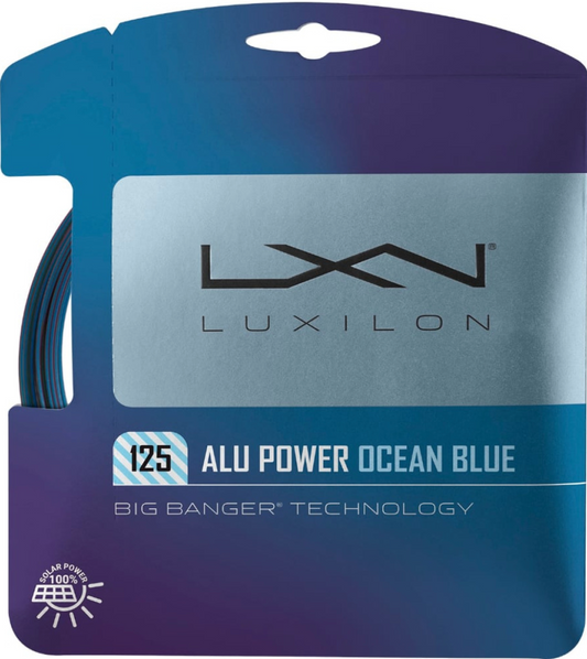 Luxilon Alu Power Ocean Blue - Single Set - The Tennis Store