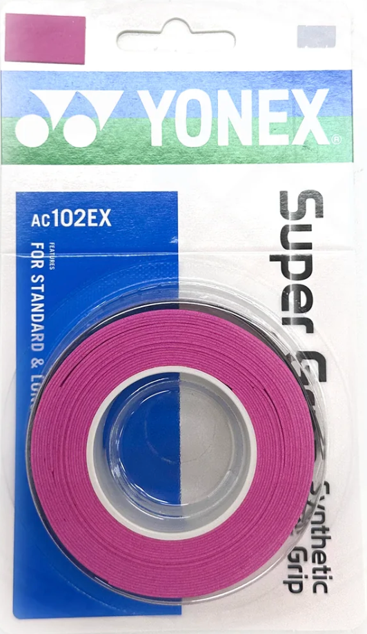 yonex super grab overgrip in pink