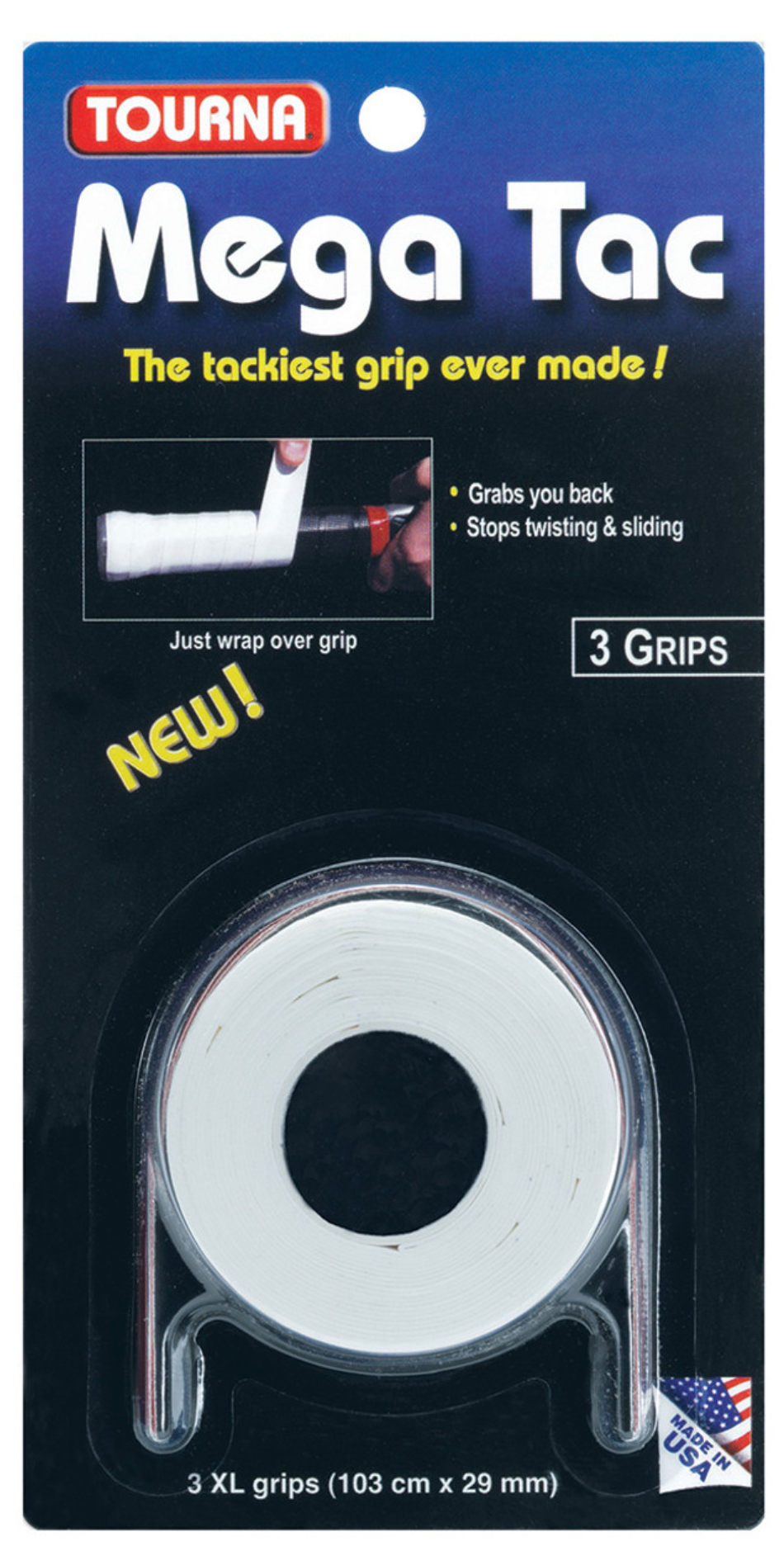 Tourna Mega Tac XL - Red - tennis string set - Australia & NZ