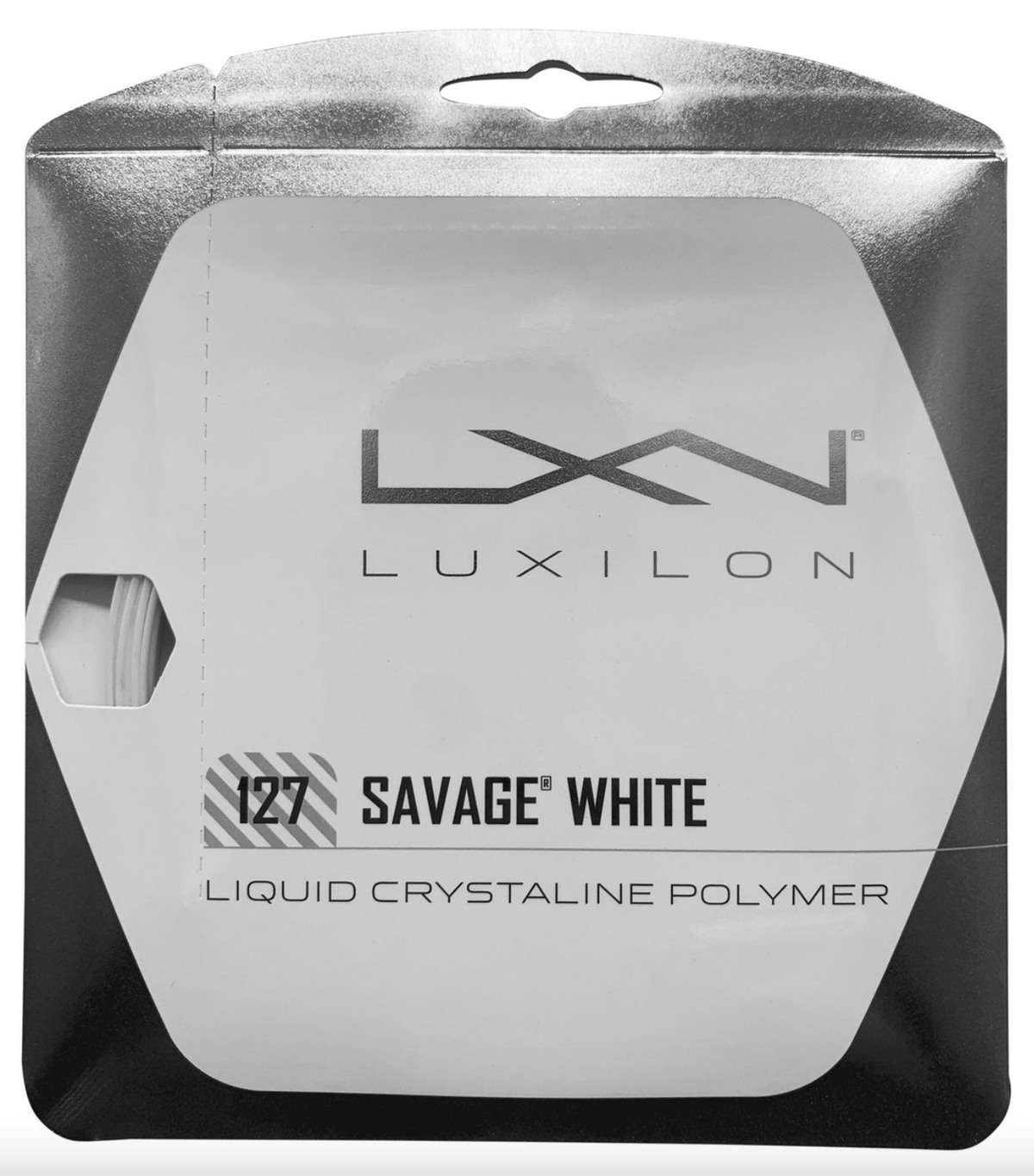 Luxilon Savage - Black Hexagonal - tennis string set - Australia & NZ